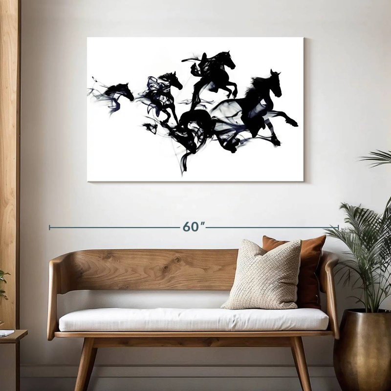 Black Horses, 30" H x 45" W