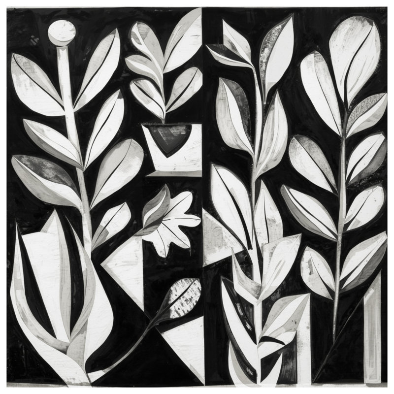 Housses de couette noires et blanches, Lit simple