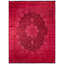 Overdyed Hand-Knotted Wool Modern-Contemporary Pink Area Rug 8' 0" x 10' 5"