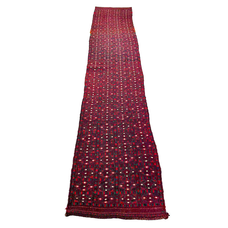Tapis de couloir Oushak rouge 2 x 10