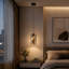 1-Light Matte Black LED Pendant