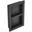 Niche de douche noire 16 po x 24 po avec tablettes doubles