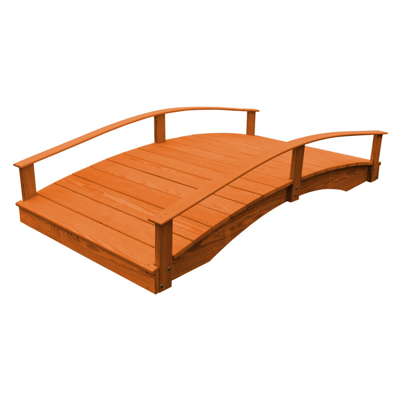 Pont de jardin, Rouge, H 22 po x l 93 po x P 38 po