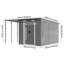 6X9FT Garden Metal Storage Shed
