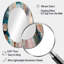 Miroir mural ovale en couleurs douces formes et lignes Marble IV-731273988