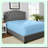 ComfyStretch Sky Blue Queen Fitted Sheet - Poly Cotton Blend, 4-Way Elastic Deep Pocket, Fade Resistant, Wrinkle-Free Bedding