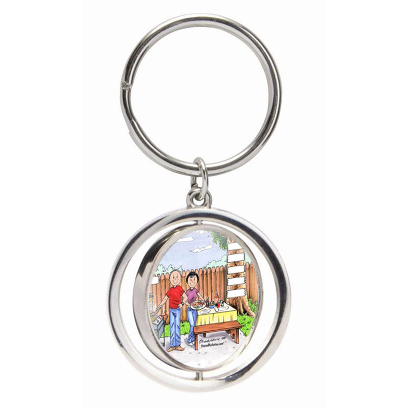 Porte-clés personnalisable BBQ Family 5, Oui
