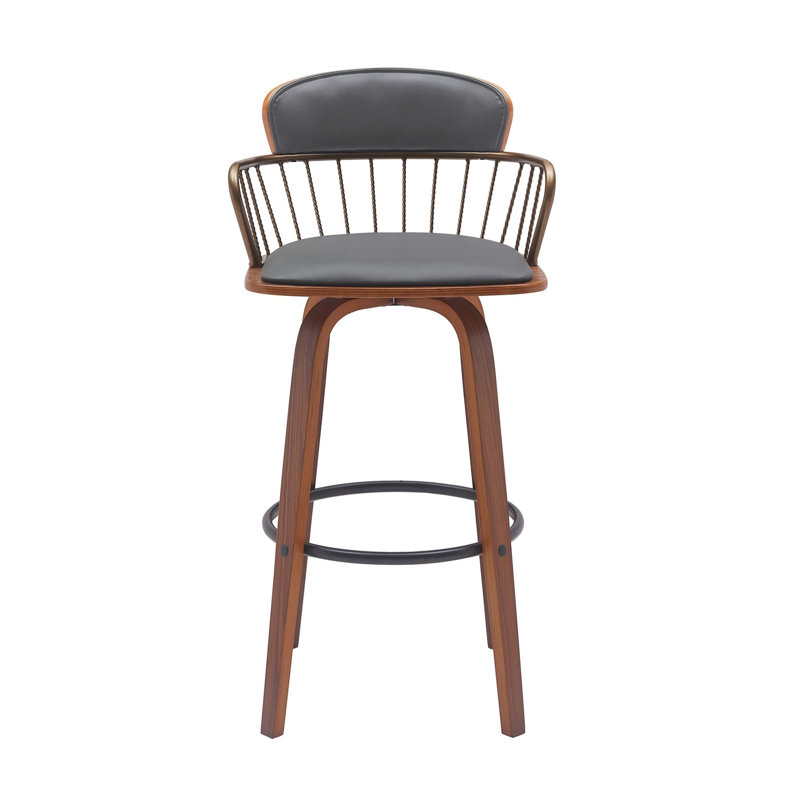 Smooth Swivel Bar Stool with Universal Application