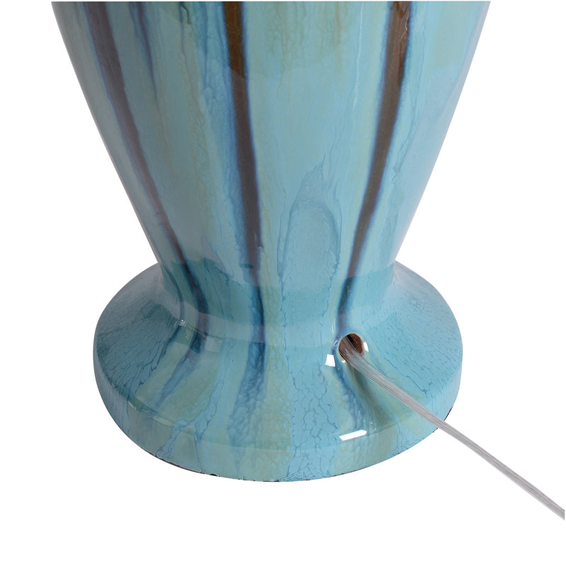Tucson Ceramic Table Lamp - Teal