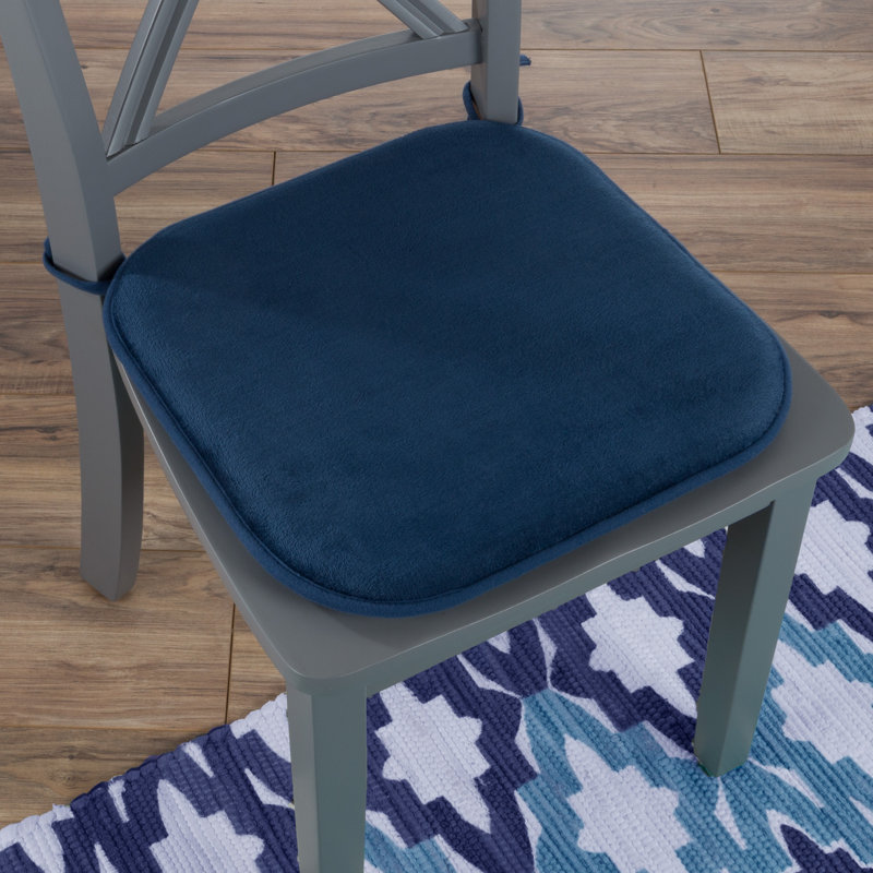 Outdoor 1'' Dining Chair Seat Cushion, Navy