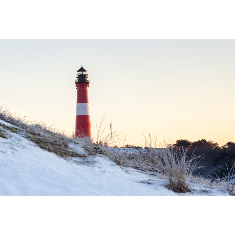 Lighthouse Harnum by JÃ¶rg Hoffmann - Wrapped Canvas Print, 30cm H x 46cm W