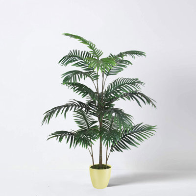 Faux Palm Plant in Planter