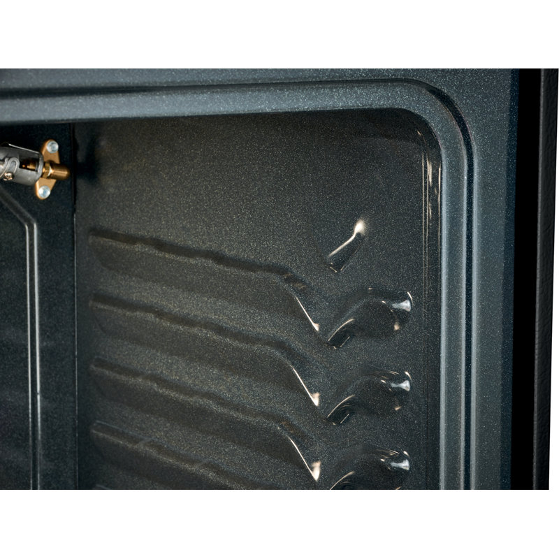 Cuisinière à gaz 30 po 5 pi cu avec four à convection, Noir métallique