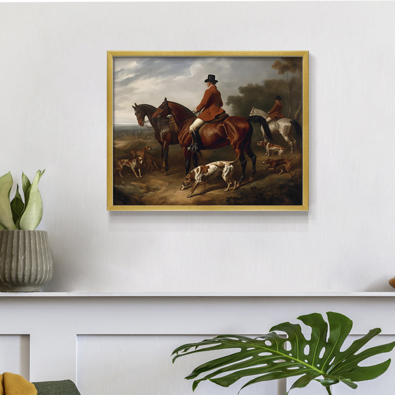 Faune - Lxxxvi - Reproduction encadrée - Restickable, H 16 po x l 20 po, Or