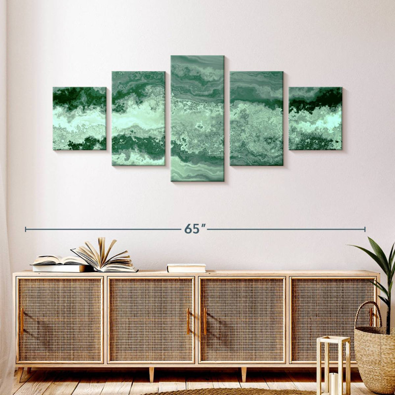 Goggins en malachite poli, H 24 po x l 55 po