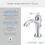 Draper Single Hole Bathroom Faucet with Drain Assembly-33097788