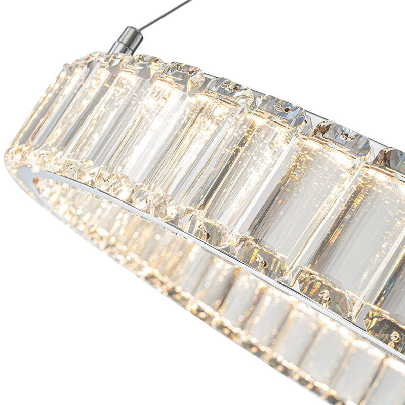 Fita Modern Circular Crystal Dimmable LED Chandelier