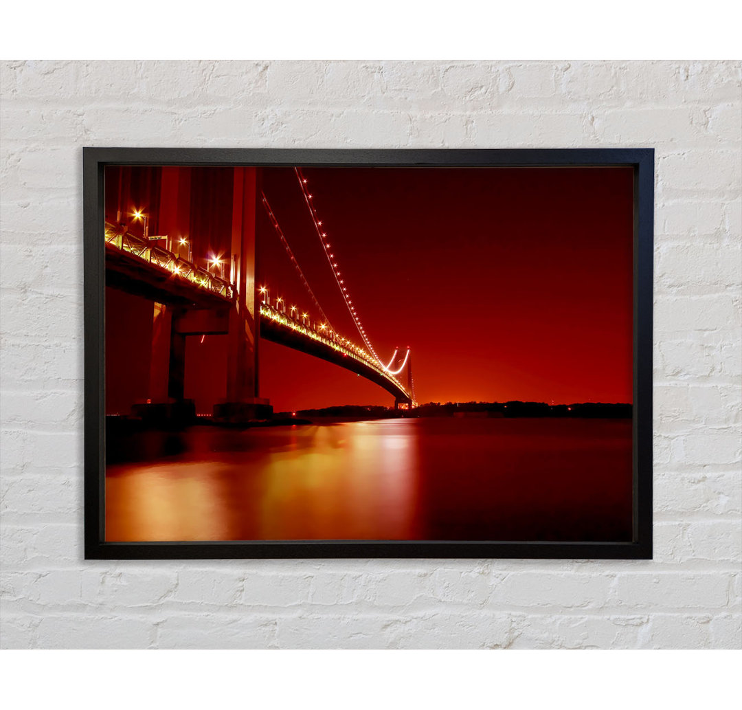 Die Golden Gate Bridge Orange - Einzelbildrahmen Kunstdrucke auf Leinwand