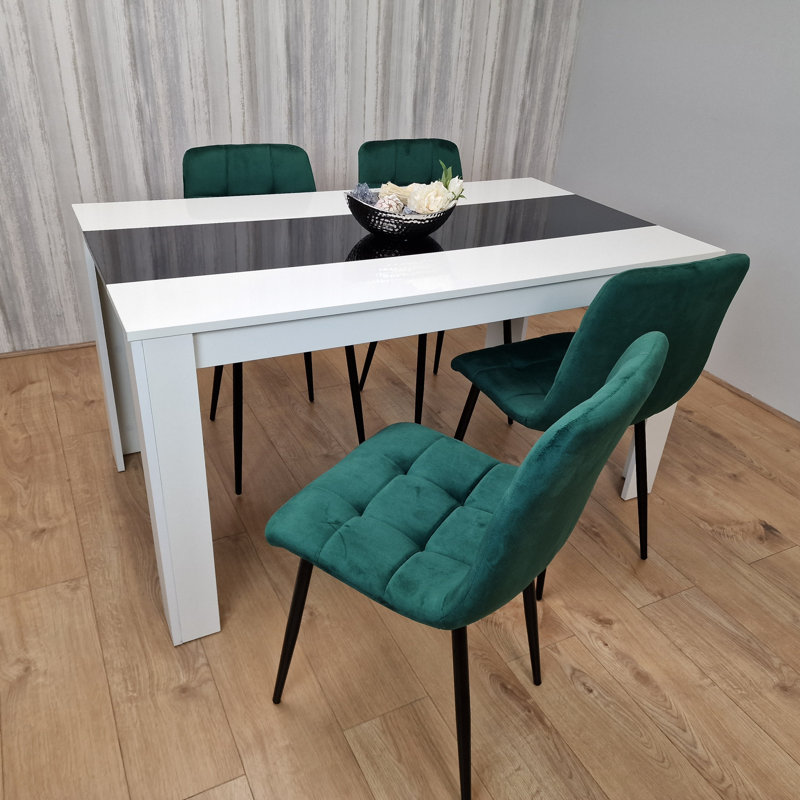 Bissainthe 4 - Person Dining Set, H75 x L140 x W80cm
