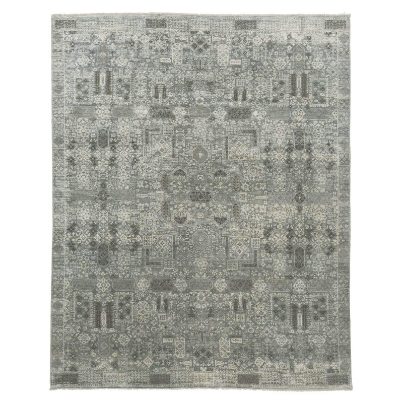 Rani Southwestern Area Rug in Blue/Gray/Neutral, Rectangle 2' x 3'