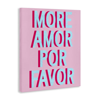 "More Amor", art mural sur toile par Daphne Polselli