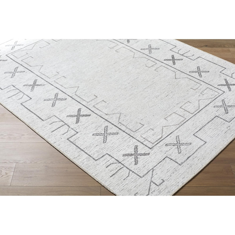 Becki Owens X Livabliss Casita Machine Woven Rug, Rectangle 5'3" x 7', Ivory