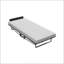 Structure de lit pliante en métal avec matelas en mousse et poches
