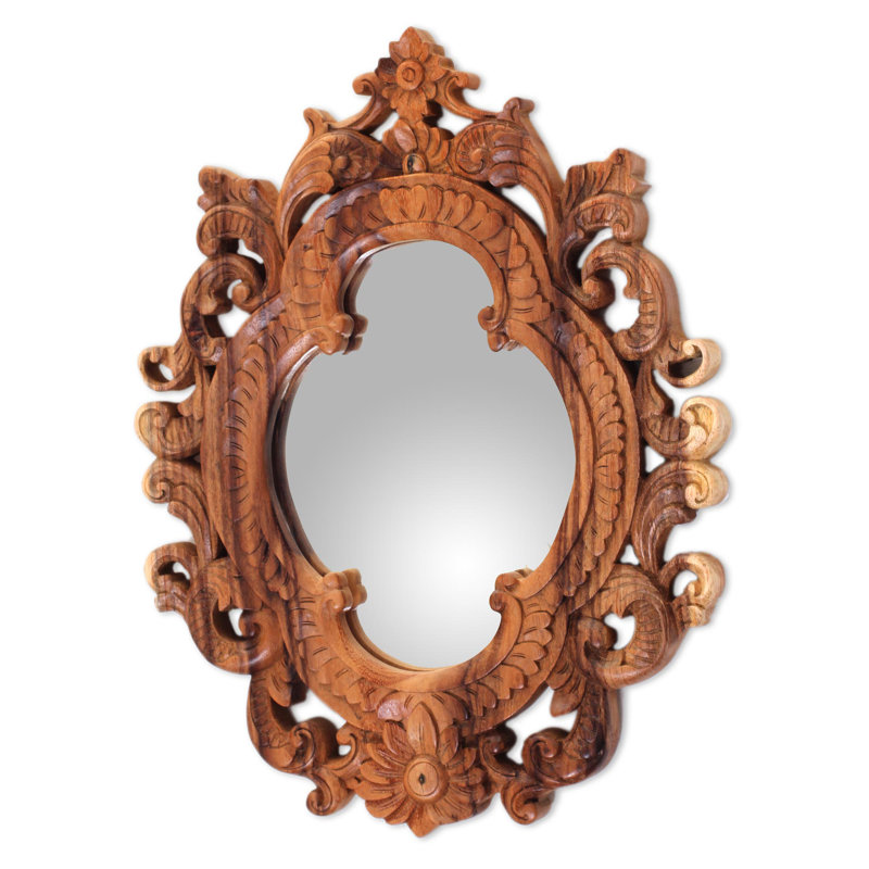 Gasquet Solid Wood Flat Mirror