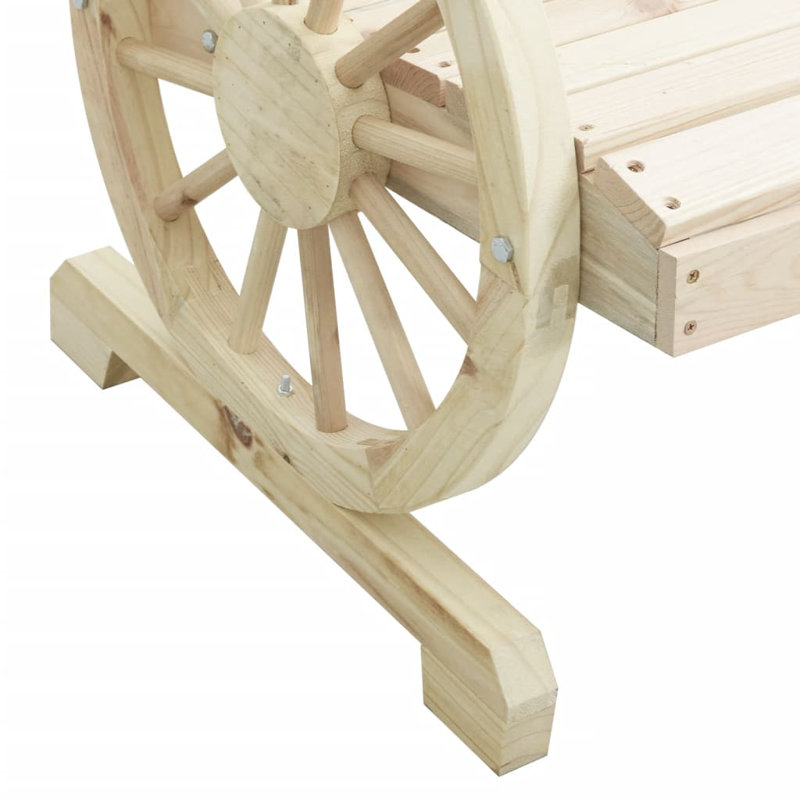 Chaise Adirondack 2 places Vidaxl, Beige