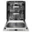 ZLINE Autograph 24 in. Monument 3rd Rack Dishwasher with Champagne Bronze Helix Handle, 45dBa-765336800