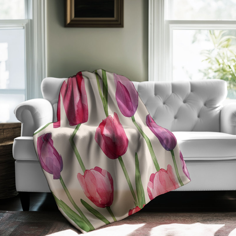 Tulipe aquarelle, Grand lit