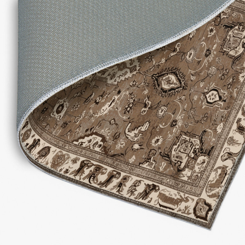 Tapis d'intérieur et d'extérieur brun Persian, Rectangulaire 2 pi x 3 pi