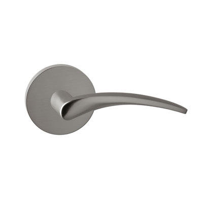 Levier de passage Bravura 937-6 Tybee sur rose ronde contemporaine en nickel satiné - LH