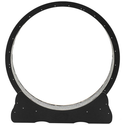 Cat Exercise Wheel, 48 In Wooden Cat Running Wheel For Indoor Cats Up To 28 Lbs, Cats Treadmill With Carpeted Runway & Locking Mechanism, Quiet Kitten Sport Toys For Pets Fitness & Health, Black