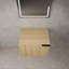 Ensemble de meuble-lavabo de salle de bain 24 po pour grand espace, ensemble d'armoires de salle de bain moderne, ensemble d'armoires de salle de bain sans lavabo, chêne (composable)