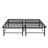 Full Size Metal Mattress Foundation Frame - Black, Construction For Durability, Support, Extra Under Storage, Easy Assembly Black Platform Bed Size, Long-Term Use, Storage Available, Process-1508341939