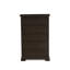 Ensemble de lit pour grand lit 2 pièces comprenant un grand lit plateforme et une commode en bois avec 6 tiroirs - finition noyer brossé-1836291879
