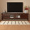 French Style Solid Wood TV Stand