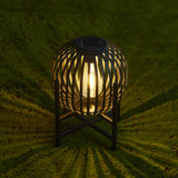 11.5'' Black Solar Powered Outdoor Lantern