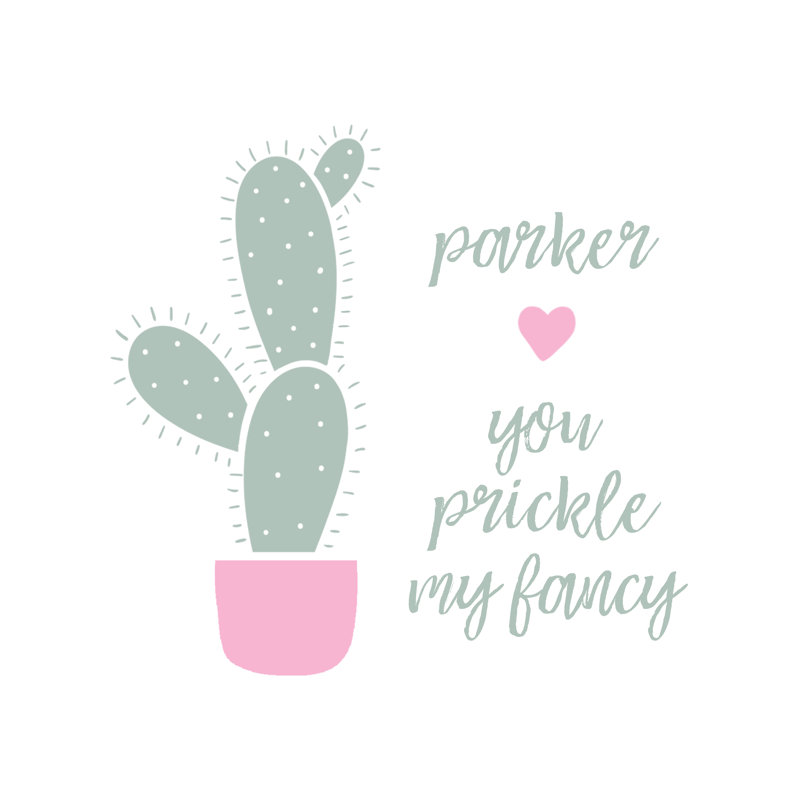 Prickle My Fancy - Wrapped Canvas Print, 30cm H x 30cm W x 3.8cm D