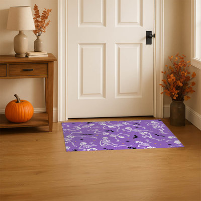 Tapis d'intérieur antidérapant Skeleton Boogie