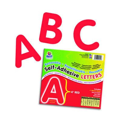 Lettres auto-adhésives, 4 po, 78 personnages