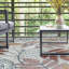 Tapis floral transitionnel gris Gilda-591702448
