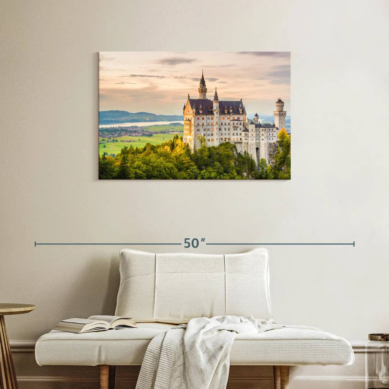 Lilie, château historique de Neuschwanstein, H 24 po x l 36 po