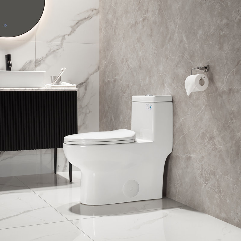 Toilette de salle de bain Ally, 12, Noir