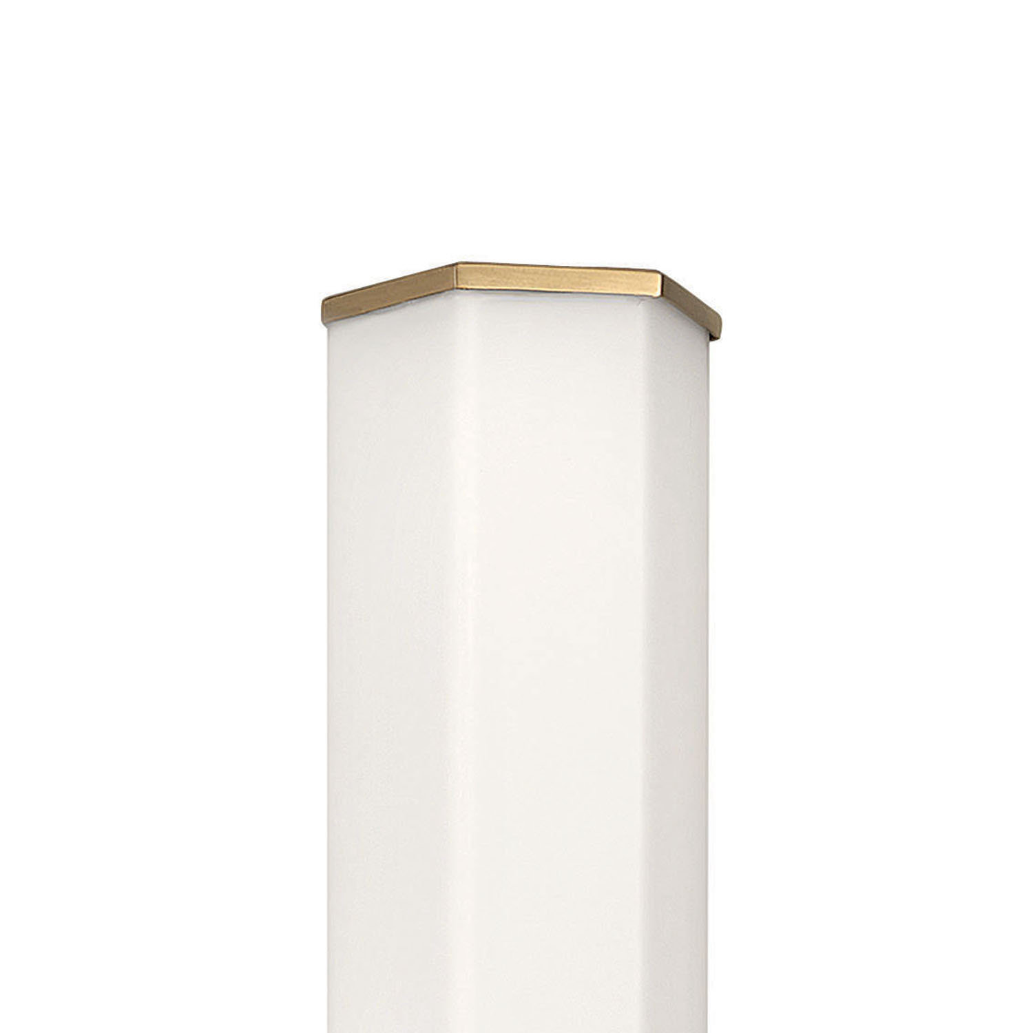 Belden Single Frosted Dimmable LED Bath Sconce, Heritage Brass