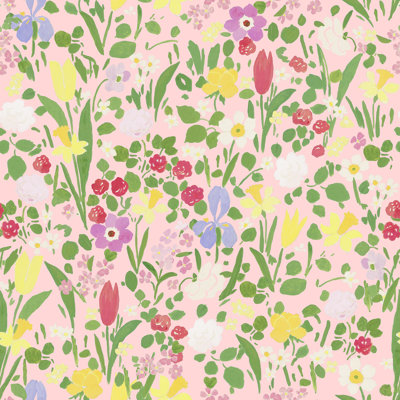 Rouleau de papier peint L 33 pi x l 20,5 po Paule Marrot Daffodils