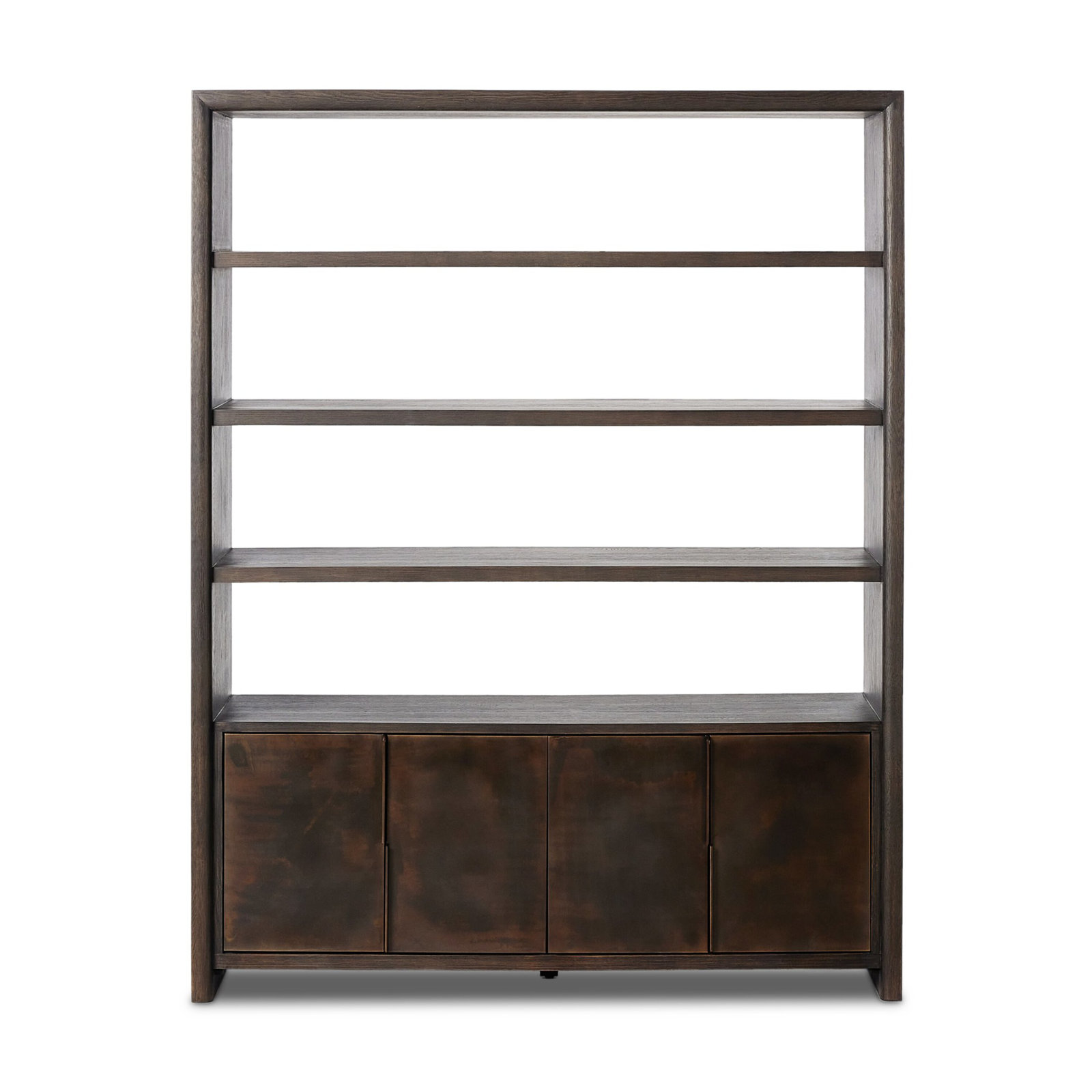 Tomlin Bookcase-Espresso Oak Veneer