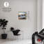 Art mural «Flowing Waves» par Notoriart, cadre flottant doré, 24 po x 24 po-312626635-306695559