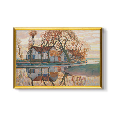 Farm near Duivendrecht, c. 1916-Piet Mondrian-Custom Framed Canvas